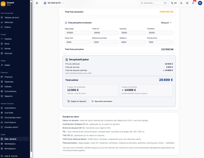DoliSoft Auto — Le logiciel des showrooms et importateurs de véhicules en Algérie