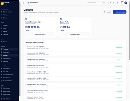 DoliSoft Auto — Le logiciel des showrooms et importateurs de véhicules en Algérie
