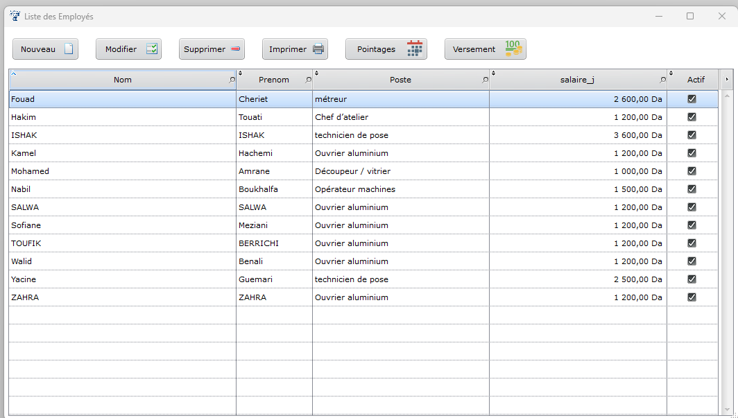 2025 برنامج لتسيير الورشات في الجزائر DOLISOFT PRO