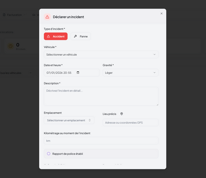 برنامج تسيير كراء السيارات Dinateck Location de Voitures ar