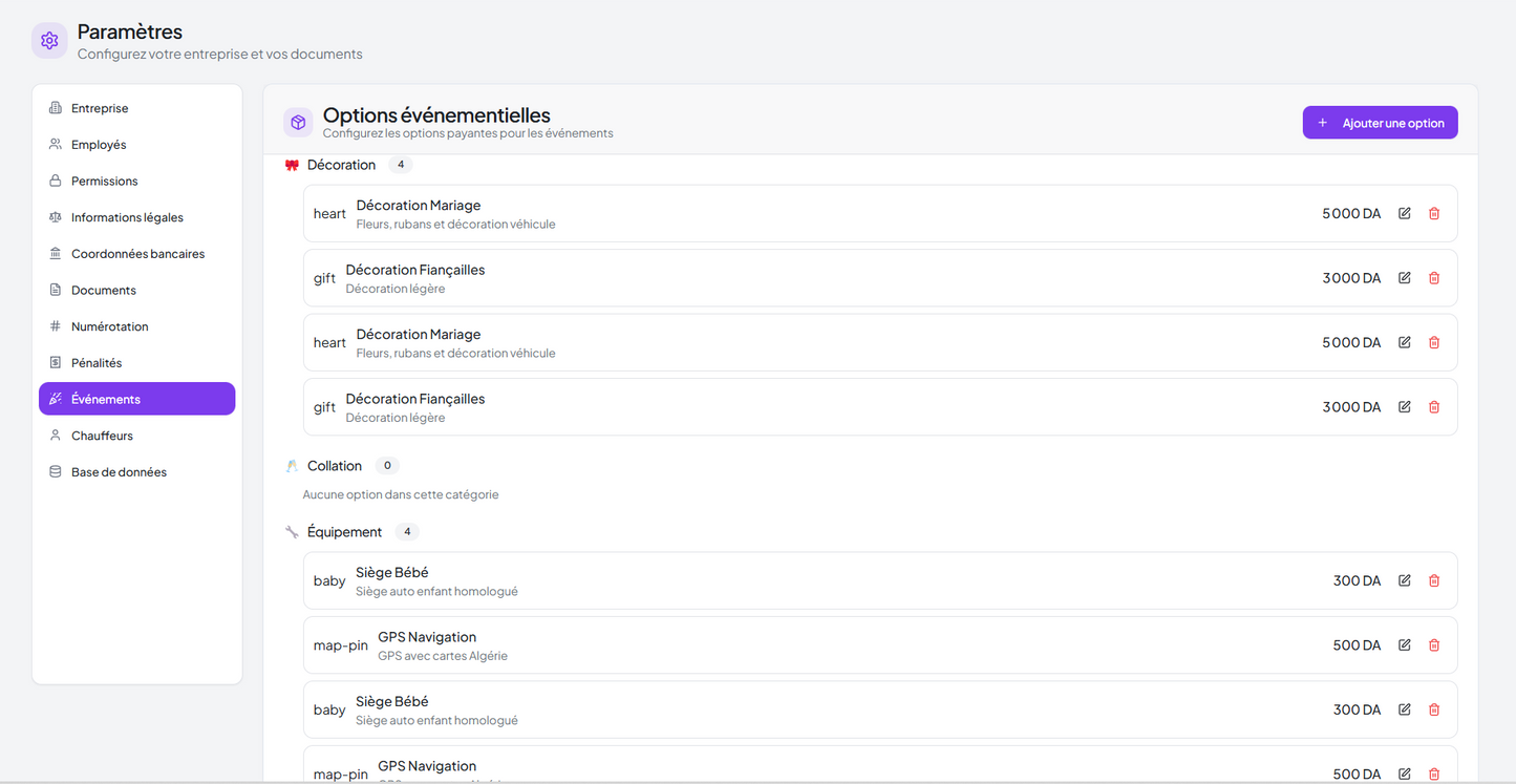 برنامج تسيير كراء السيارات Dinateck Location de Voitures ar