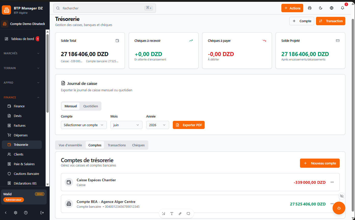 LOGICIEL BTP MANAGER PRO