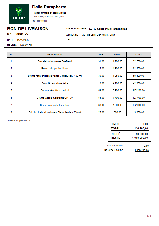 2025 Dolisoft parapharmacie