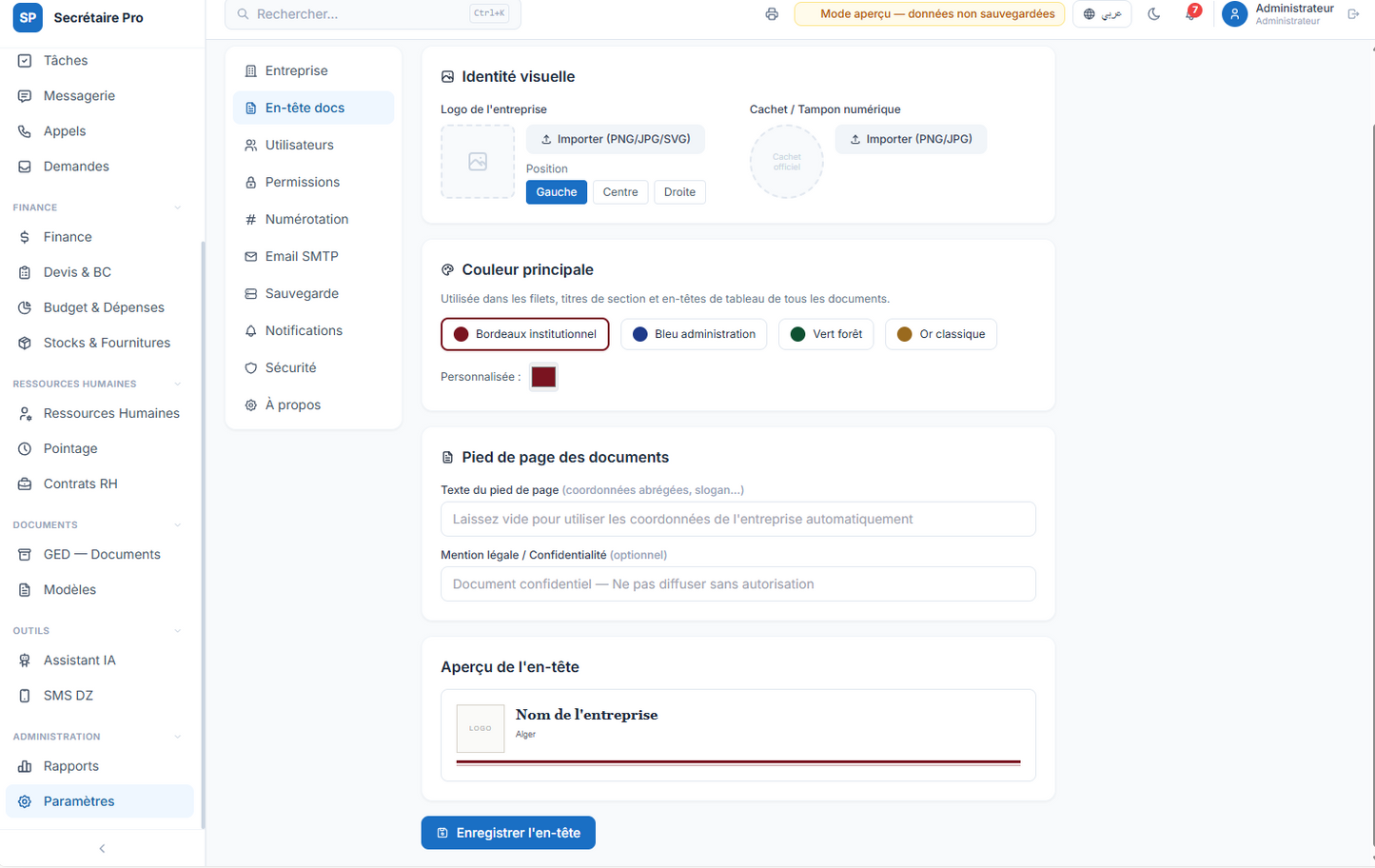 IDARATI - Logiciel de l'administration parfaite EN ALGERIE