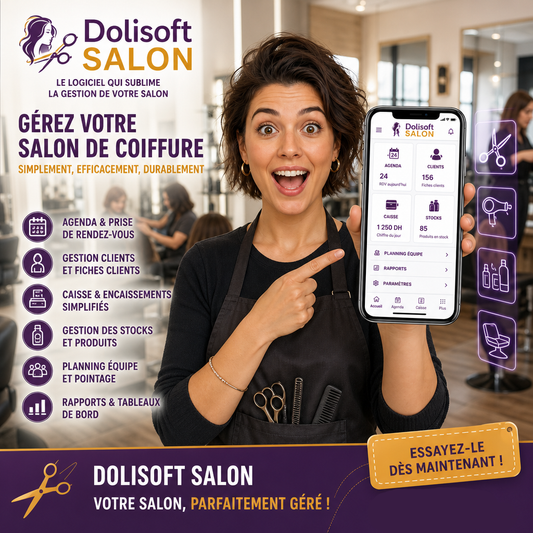 DoliSoft — Le logiciel qui simplifie la gestion de votre salon de Coiffure
